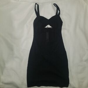 Solemio Mini Black Dress